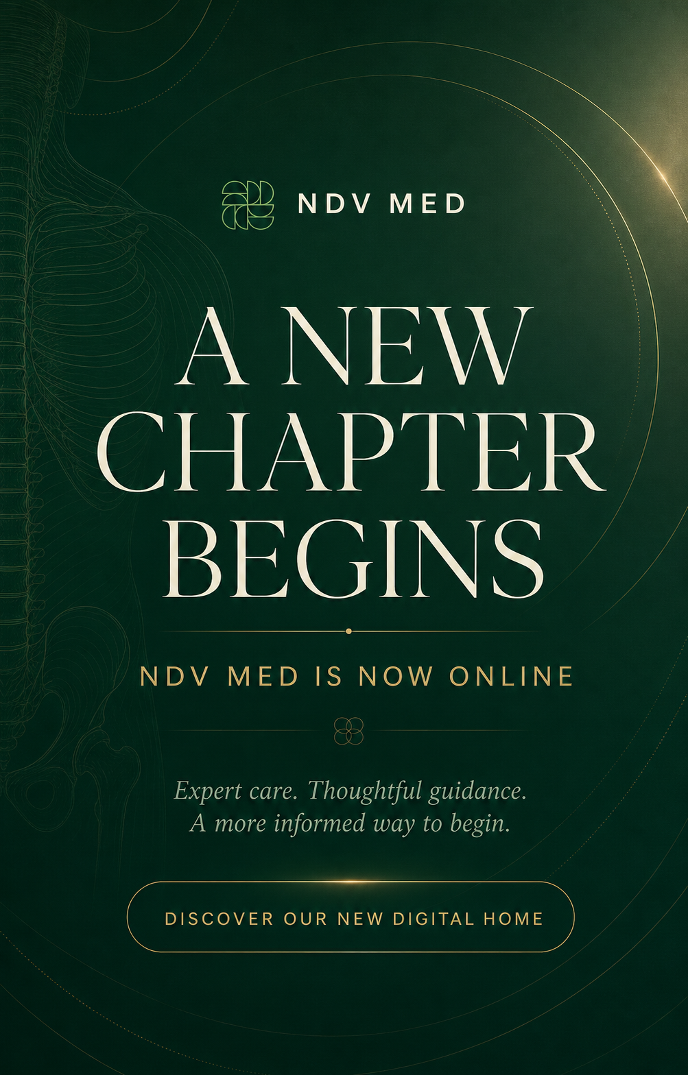 A New Chapter Begins — NDV MED is now online